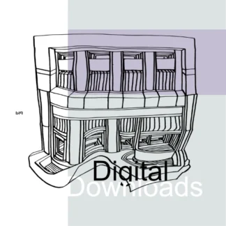 Line drawing of a multi-level building with a distinct top floor or penthouse level. The drawing is in black lines on a light gray background. The "Bremen Lang" logo is in the lower left corner.