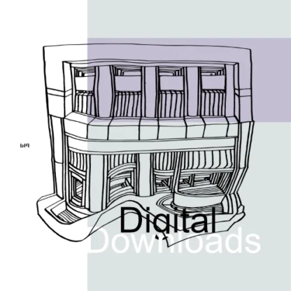 Line drawing of a multi-level building with a distinct top floor or penthouse level. The drawing is in black lines on a light gray background. The "Bremen Lang" logo is in the lower left corner.