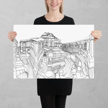 Basement Court 1:1 Print - Image 3