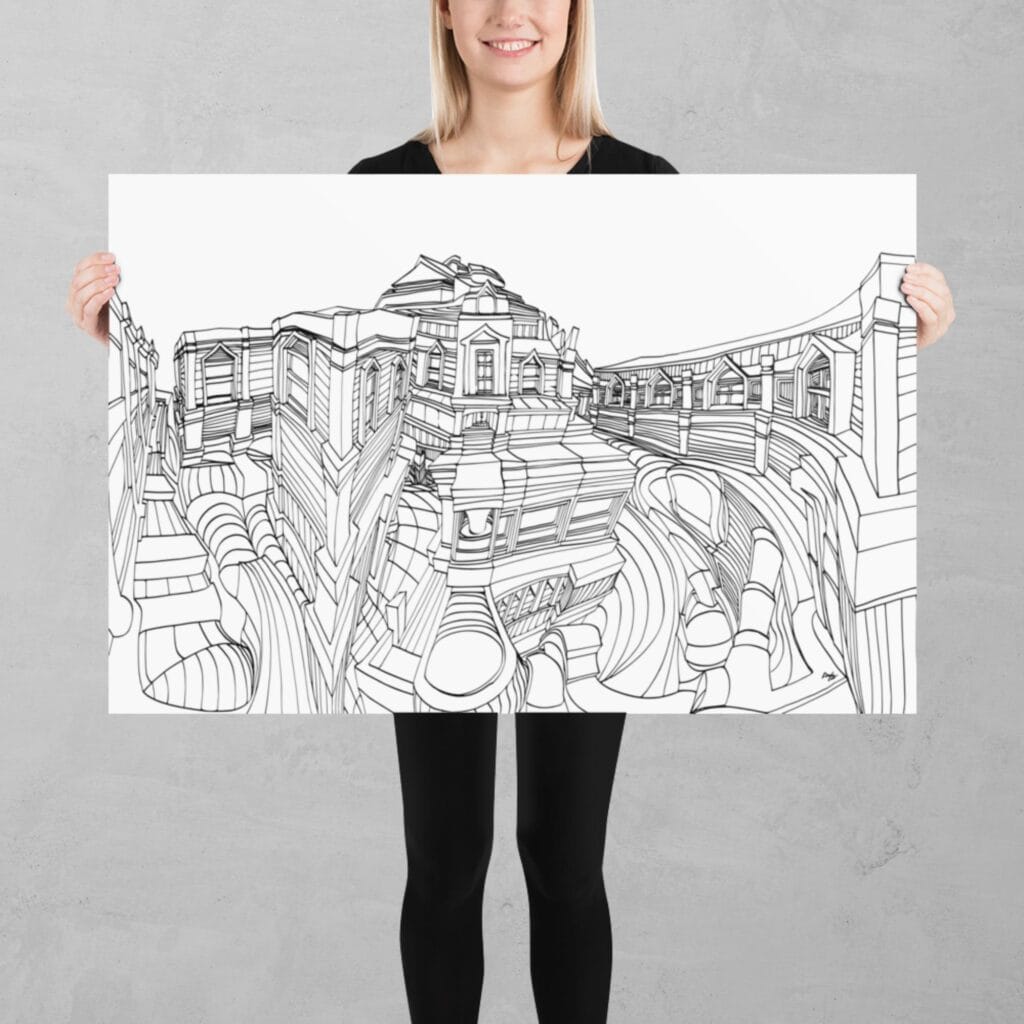 Basement Court 1:1 Print