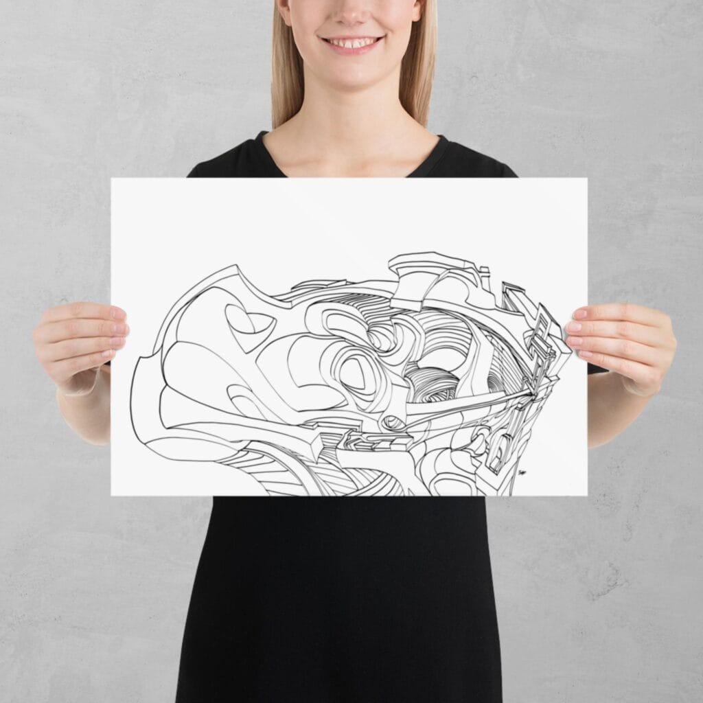 Organic Architecture 1:1 Print - Image 2