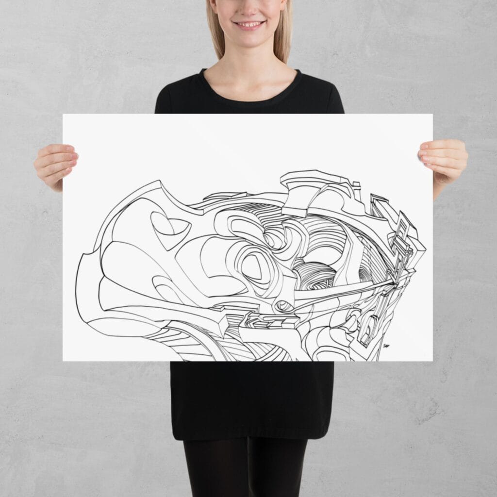 Organic Architecture 1:1 Print - Image 3