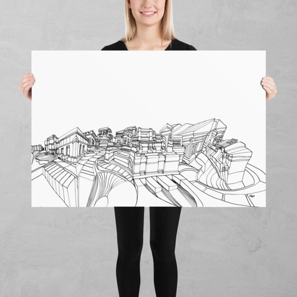 Round Rooves 1:1 Print