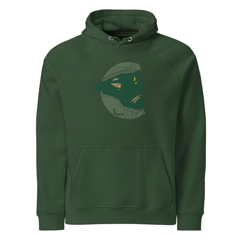 Windy Green Unisex eco raglan hoodie
