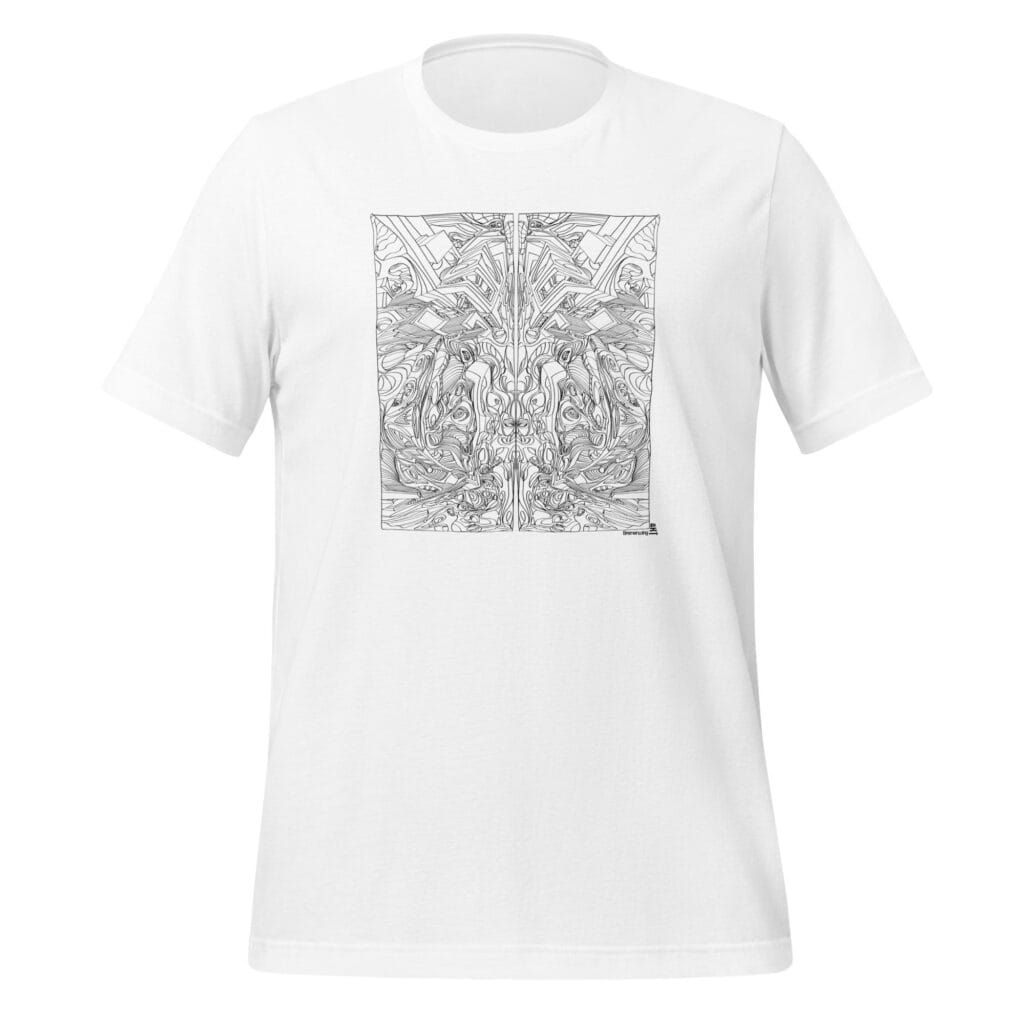 Art t-shirt of Wild Faces