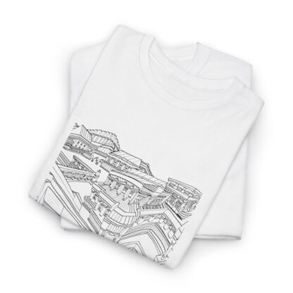 Hand Drawn Architecture T-Shirt, Whimsical Cityscape