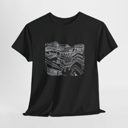Hand Drawn Architecture T-Shirt, Whimsical Cityscape - Image 6