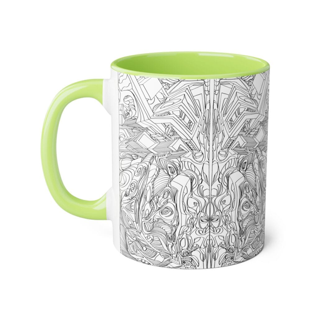 Artistic Accent Mug: Unique Black & White Coffee Cup for Art Lovers, Ideal Gift for Birthdays, Anniversaries, or Home Decor - Image 8