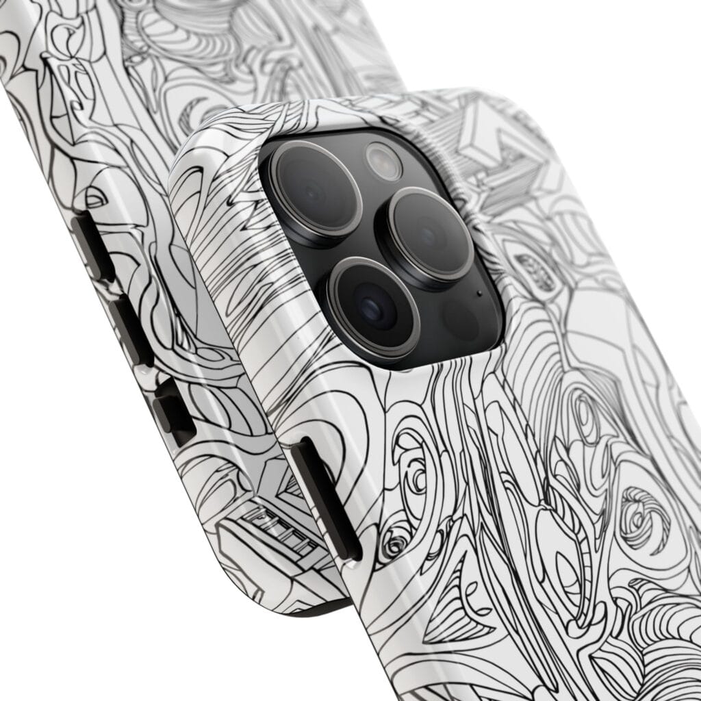 Phone Case - Organic Faces Design - Image 6