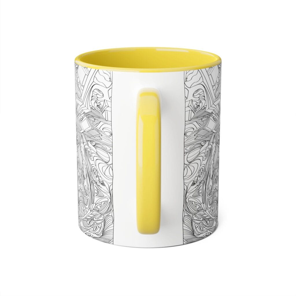 Artistic Accent Mug: Unique Black & White Coffee Cup for Art Lovers, Ideal Gift for Birthdays, Anniversaries, or Home Decor - Image 13