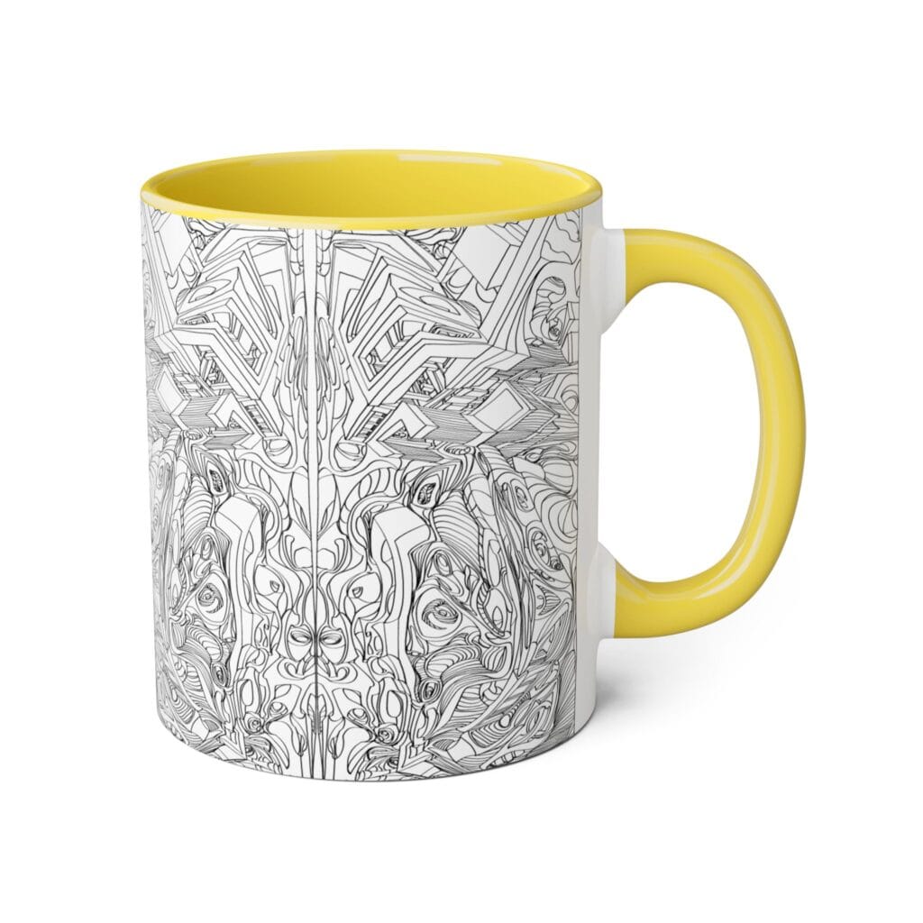 Artistic Accent Mug: Unique Black & White Coffee Cup for Art Lovers, Ideal Gift for Birthdays, Anniversaries, or Home Decor - Image 14