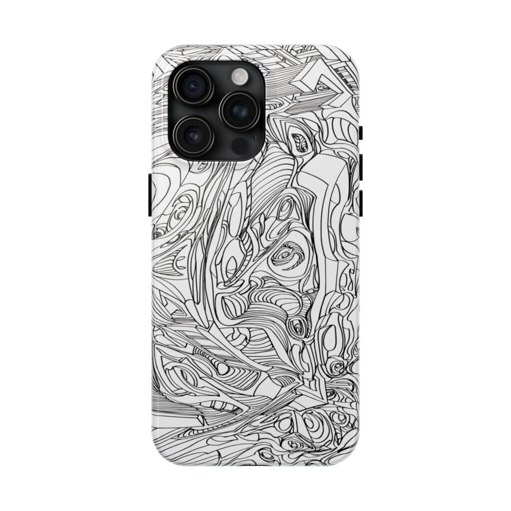 Phone Case - Organic Faces Design - Image 13