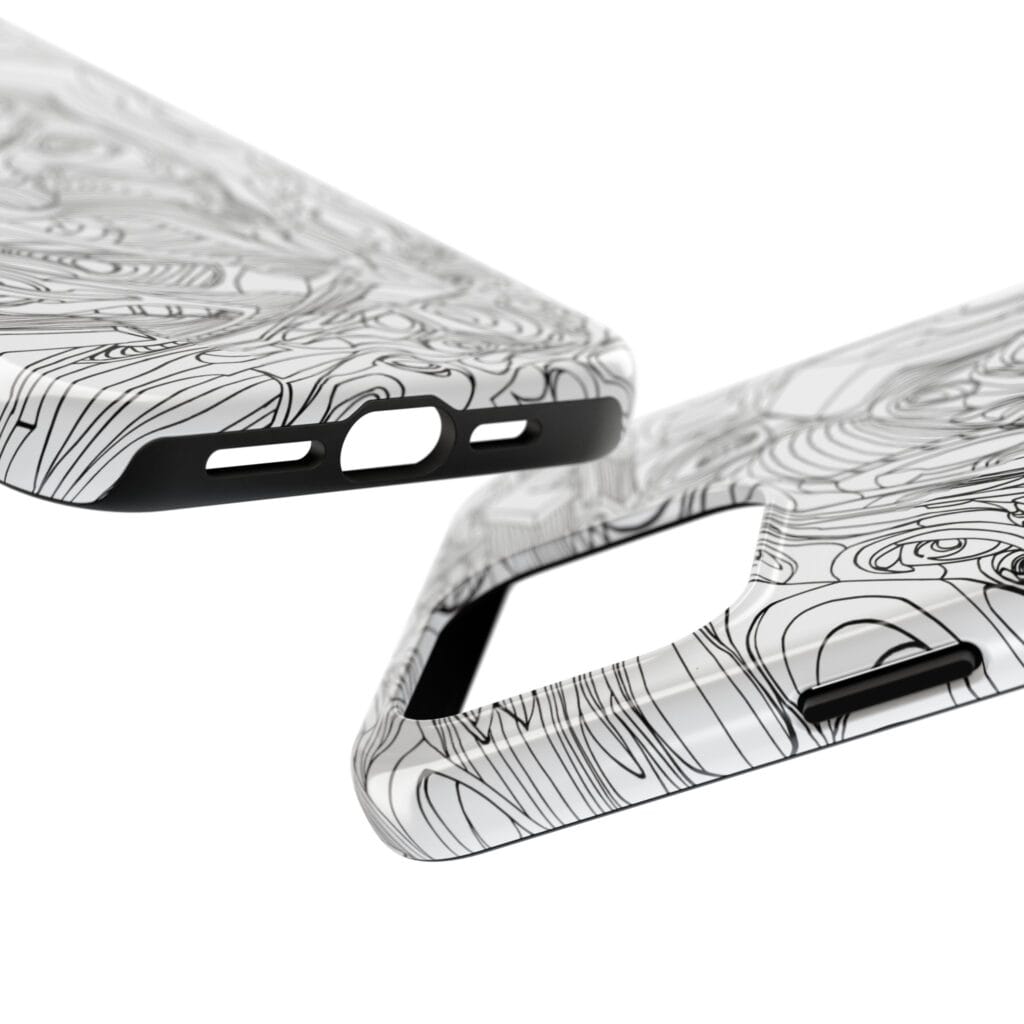 Phone Case - Organic Faces Design - Image 15