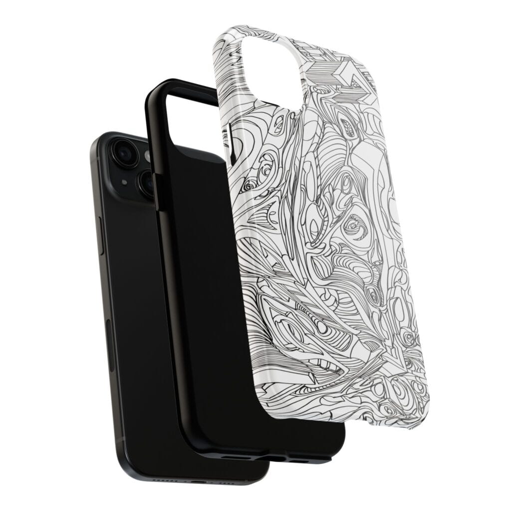 Phone Case - Organic Faces Design - Image 12