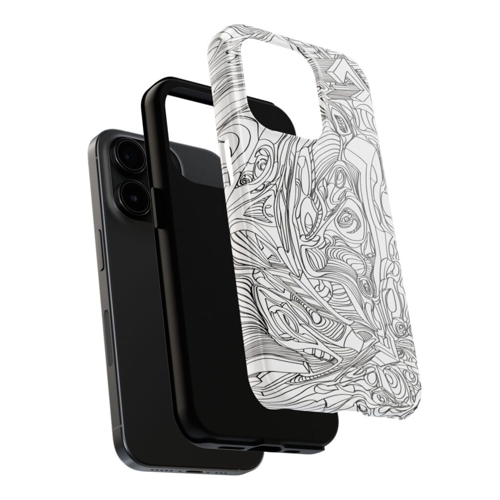 Phone Case - Organic Faces Design - Image 8