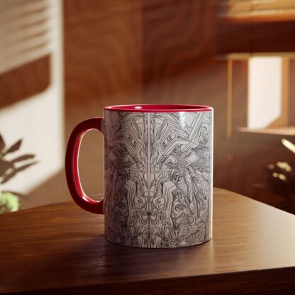 Artistic Accent Mug: Unique Black & White Coffee Cup for Art Lovers, Ideal Gift for Birthdays, Anniversaries, or Home Decor - Image 6