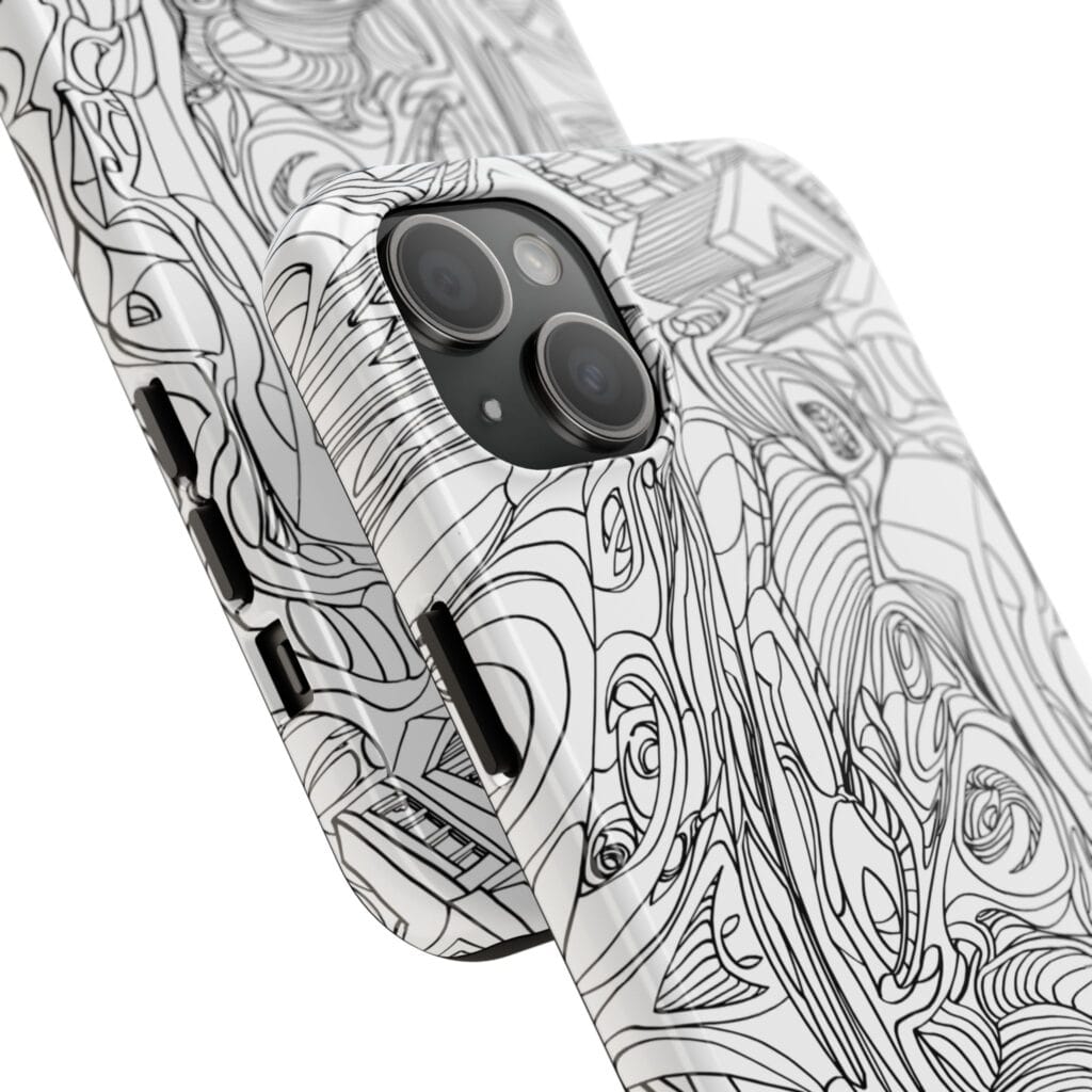 Phone Case - Organic Faces Design - Image 10