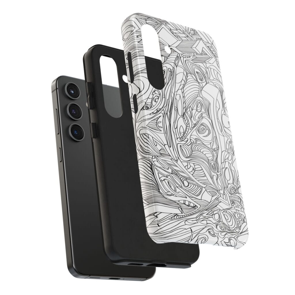 Phone Case - Organic Faces Design - Image 20
