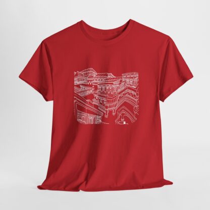 Hand Drawn Architecture T-Shirt, Whimsical Cityscape - Image 14