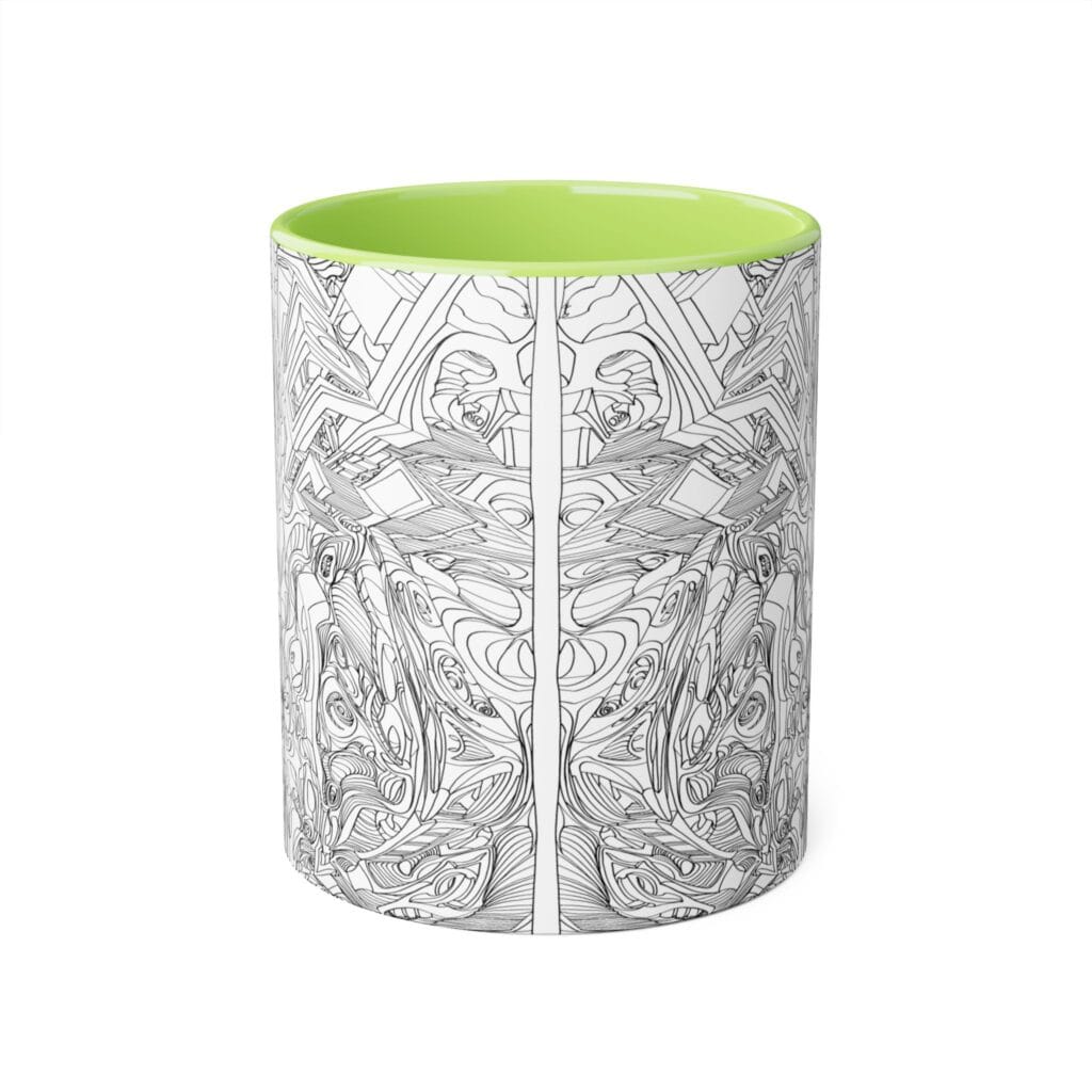 Artistic Accent Mug: Unique Black & White Coffee Cup for Art Lovers, Ideal Gift for Birthdays, Anniversaries, or Home Decor - Image 7