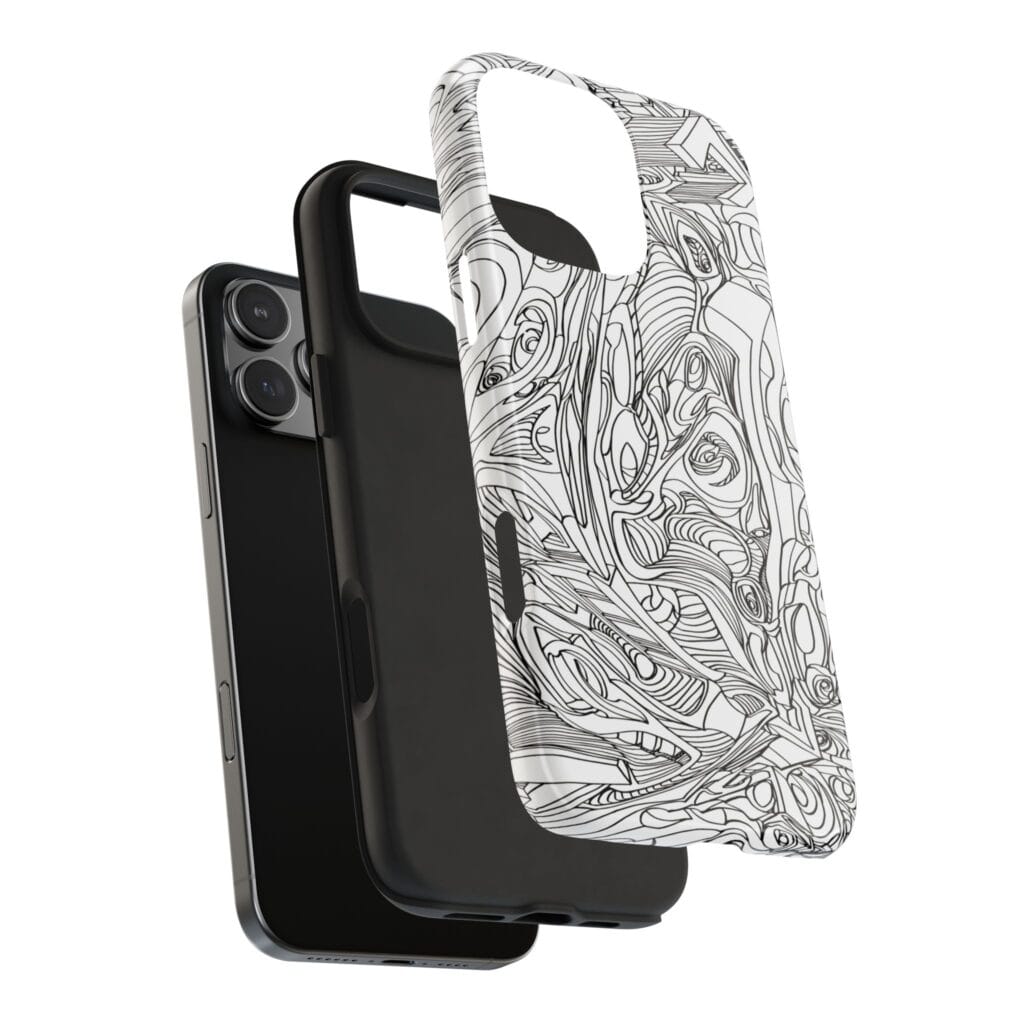 Phone Case - Organic Faces Design - Image 38