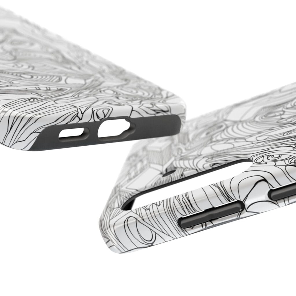 Phone Case - Organic Faces Design - Image 19