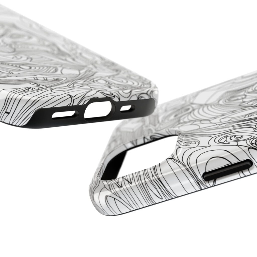 Phone Case - Organic Faces Design - Image 3