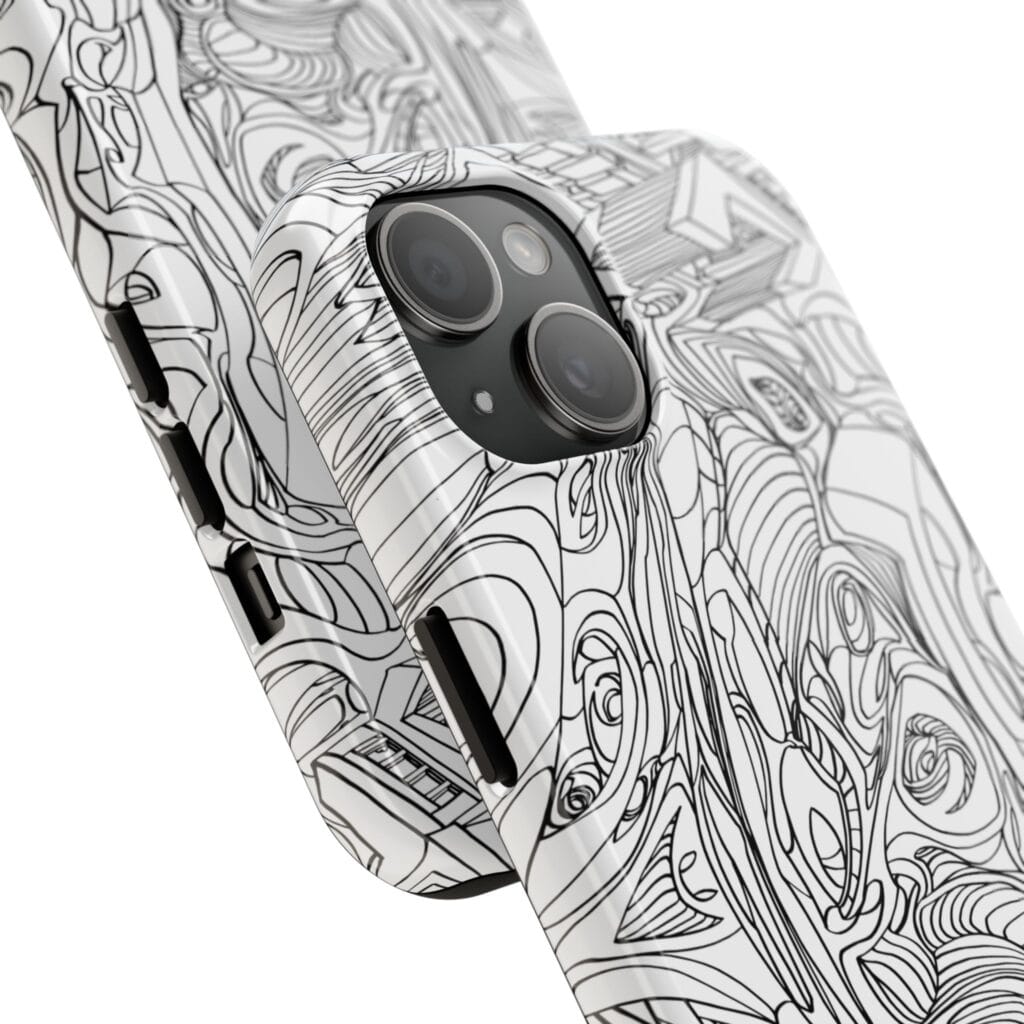 Phone Case - Organic Faces Design - Image 2