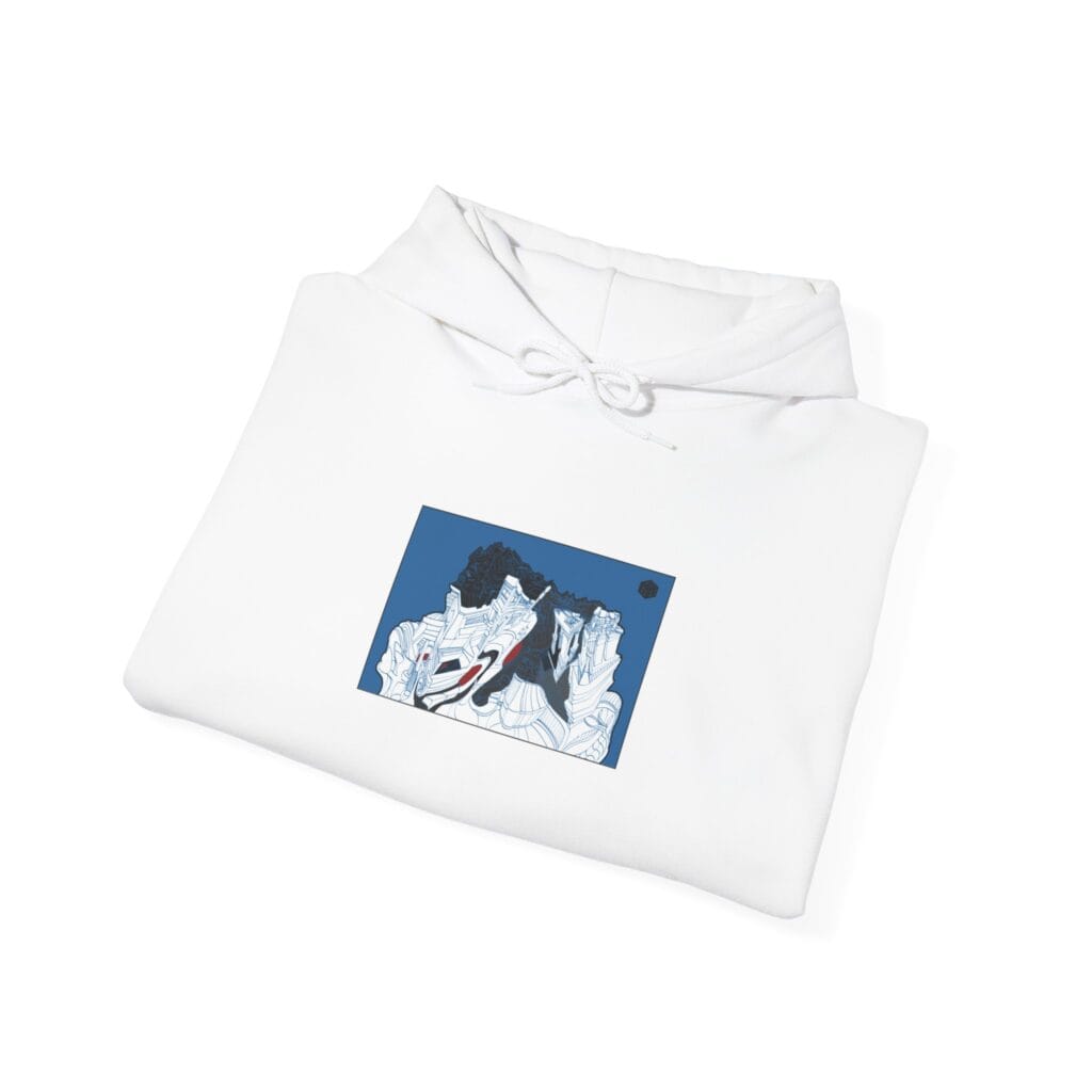 Cozy Artistic Hoodie, Ideal for Animal Lovers, Casual Wear, Gift for Friends, Winter Wardrobe Staple - Image 2