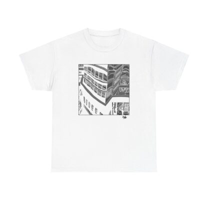 Hand Drawn Architecture T-Shirt, Complex Facade