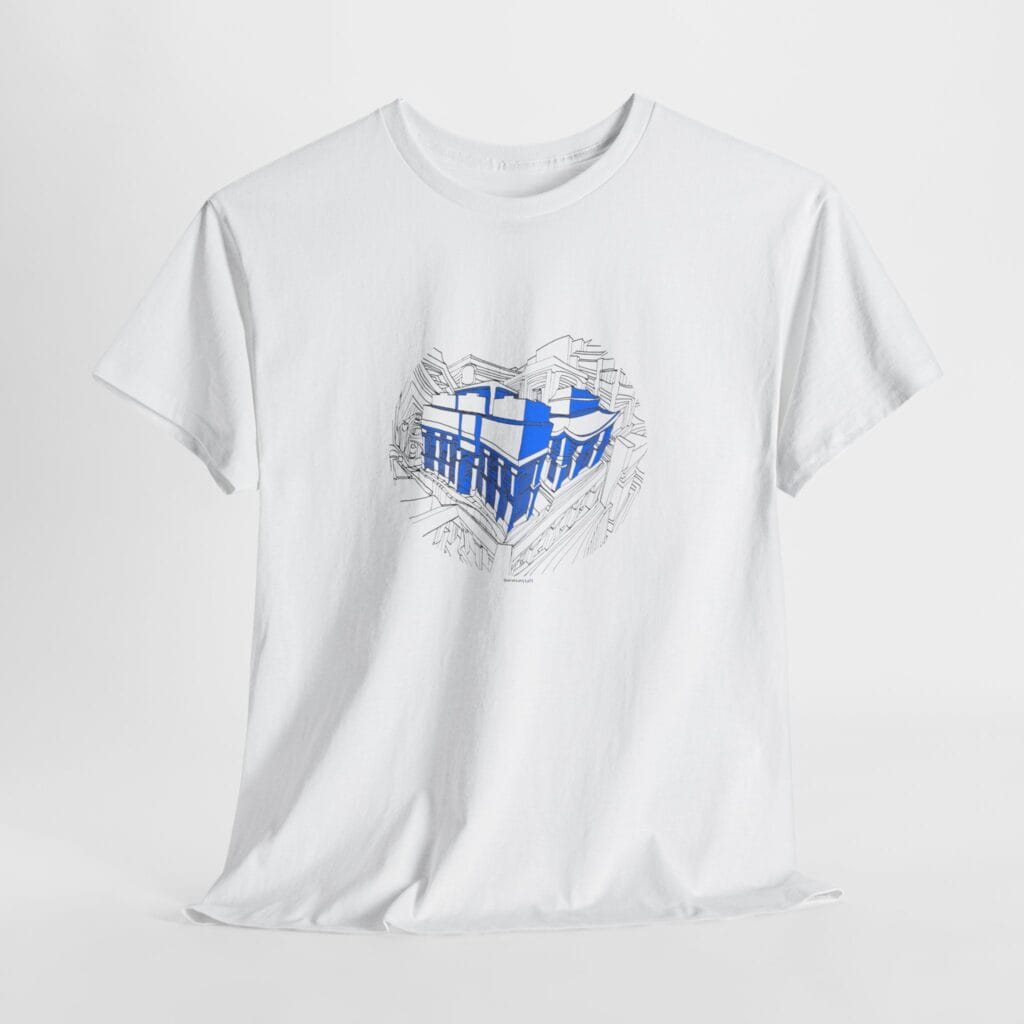 Precise Linework Art, Adapted for a T-Shirt, Architectural Fantasia. sec.1 - Image 2