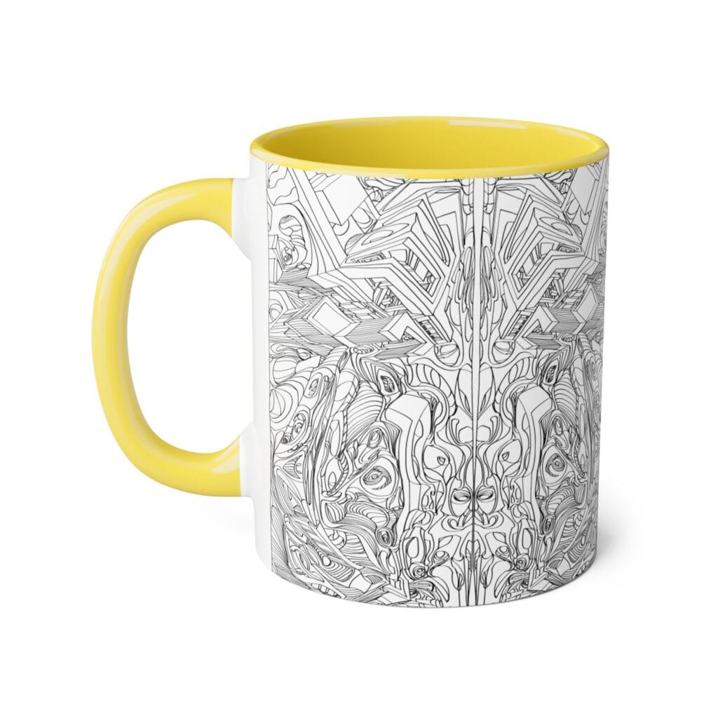 Artistic Accent Mug: Unique Black & White Coffee Cup for Art Lovers, Ideal Gift for Birthdays, Anniversaries, or Home Decor - Image 12
