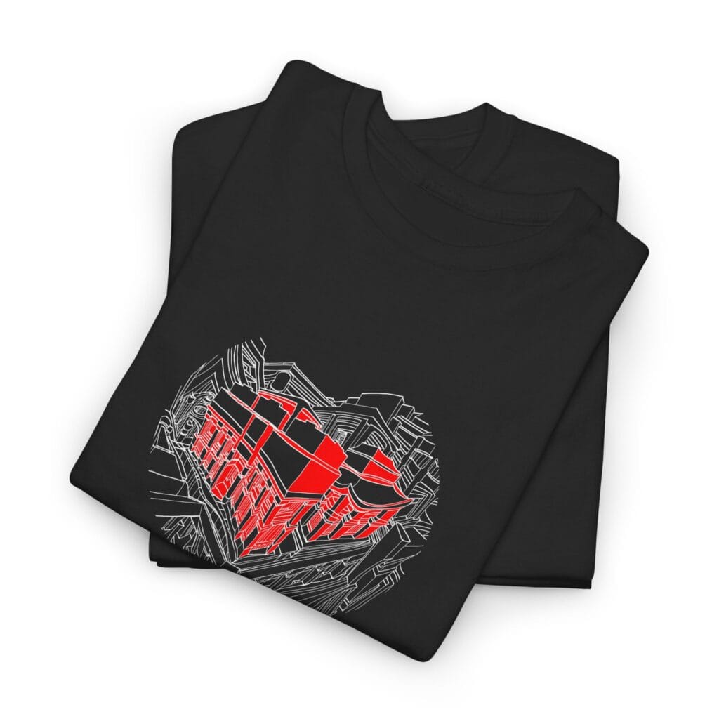 Precise Linework Art, Adapted for a T-Shirt, Architectural Fantasia. sec.1 - Image 5
