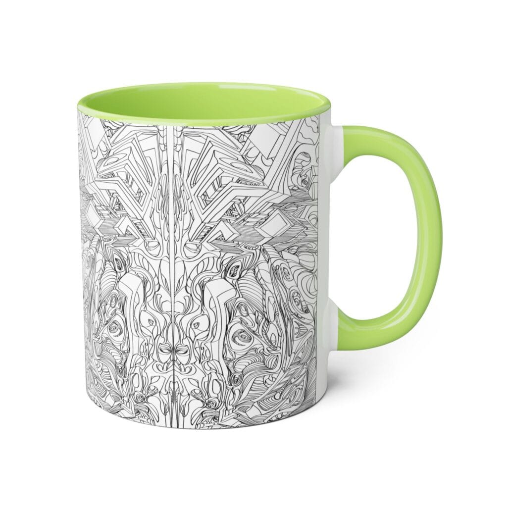 Artistic Accent Mug: Unique Black & White Coffee Cup for Art Lovers, Ideal Gift for Birthdays, Anniversaries, or Home Decor - Image 10