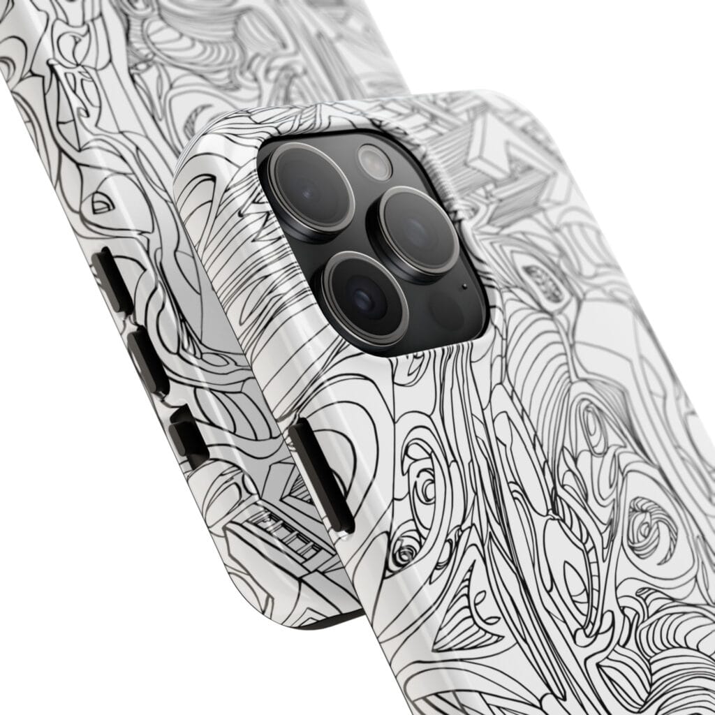 Phone Case - Organic Faces Design - Image 14
